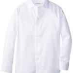 Calvin Klein Boys’ Long Sleeve Sateen Dress Shirt