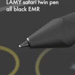 LAMY safari twin Pen all black EMR – 2-in-1 touchscreen Pen & ballpoint Pen in one – stylus Pen with ergonomic Grip & timeless design – writing & drawing on digital and analog media