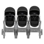 Evenflo Pivot Xpand Modular Travel System with LiteMax Infant Car Seat with Anti-Rebound Bar (Ayrshire Black)