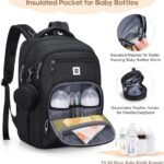 Diaper Bag Backpack, Multi function Baby Bag with Portable Changing Pad, Pacifier Holder,Waterproof Diaper Bags with USB Charging Port,Baby Essentials Perfect Baby Shower Gifts for Mom, Dad, Newborn