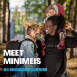 MiniMeis G4 – Lightweight Child Shoulder Carrier – Made for Kids 6 Months to 4 Years Old – Burgundy