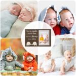 Aether Twins Baby Picture Frame, Twin Pregnancy Announcement, Boy Girl Twins Wood Photo Frame, Twin Baby Keepsake Gifts for New Mom Dad, Unique Twins Baby Shower Gifts, Nursery Decor, 4×6 Photo